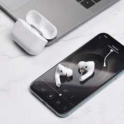 Навушники Borofone BW04 Active noise cancelling true wireless BT headset White - мініатюра 5