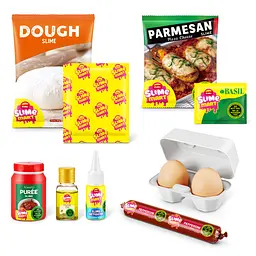 Ігровий набір зі слаймами Slime Mart Shopping Basket – Піца (15905B) - мініатюра 3