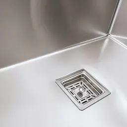Кухонна мийка Platinum Handmade 58x43b hsb (квадратний сифон 3.0/1.0) - мініатюра 3