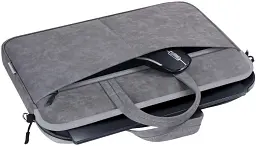 Сумка для ноутбука 15.6" Defender Solid, Grey, екошкіра, 410х310х40 мм (26088) - мініатюра 3