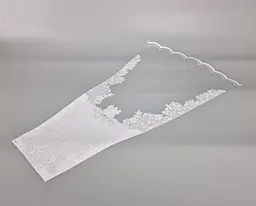 Пакети для пакування квітів конус 70×15×45 см 100 штук білий бантик (2125080952)