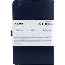 Книга записна Axent Partner клітинка 125x195 мм 96 аркушів синя (8201-02-A) - мініатюра 3