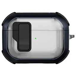 Футляр протиударний Locking Button для навушників Airpods Pro 2 / Pro Blue