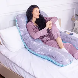 Подушка MirSon для вагітних і відпочинку Naturale Line Print №8005 U-подібна Tulio (2200006178231) - мініатюра 7