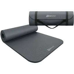 Коврик для йоги Hop-Sport HS-NB015GM NBR 1,5см графітовий - мініатюра 5