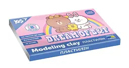 Пластилін Yes Line Friends, 8 кольорів, 160 г