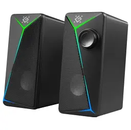 Акустична система 2.0 Defender J5, Black, 6 Вт, 3.5 мм, LED підсвічування, живлення від USB, 1 м (65965)