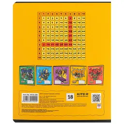Зошит Kite Ninja Turtles, 18 аркушів, клітинка (NT24-236), в асортименті - мініатюра 11