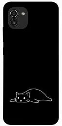 TPU чохол Demsky Lazy cat для Samsung Galaxy A03