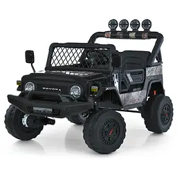 Дитячий електромобіль джип 24V7Ah 4x35W EVA шкіра MP3/USB/Bluetooth камуфляж (2566AEBLR-18 24V)