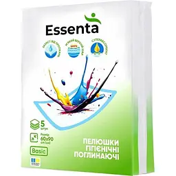 Пелюшки гігієнічні Essenta Basic 60 х 90 см 5 шт.