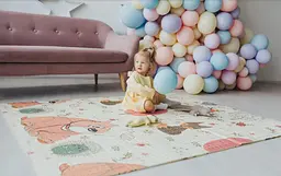 Дитячий двосторонній складаний килимок Poppet Лісові мешканці та Добрі сусіди, 150х180 см (PP008-150) - мініатюра 10