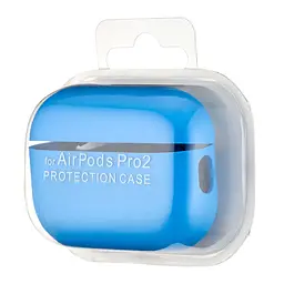 Чохол Silicone Case 2,5mm with microfiber for AirPods Pro 2 зі шнурком Wave Blue - мініатюра 2