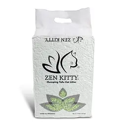 Наповнювач що комкується для котячого туалету Zen Kitty Clumping Tofu Green Tea 2.5 кг з ароматом зеленого чаю