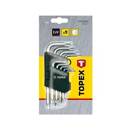 Набір інструментів Topex ключі шестигранні Torx T10-T50, набір 9 шт. x 1 уп. (35D960) - мініатюра 3