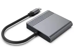 Адаптер Cablexpert A-CM-HDMIFDPF-01, USB Type-C на HDMI/DP - мініатюра 3