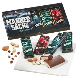 Набір марципанових батончиків Niederegger Marzipan Manner Sache Be strong 5 х 35 г - мініатюра 2