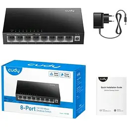 Комутатор Cudy FS108, 8 портовий 10/100 Mbps Metal Switch (FS108)