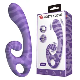 Вібратор Pretty Love Sumner, 19 см (фіолетовий) - мініатюра 9