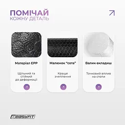 Масажний ролик EasyFit LightWeight 33х14 см з масажером для стоп 33х5 см - мініатюра 4