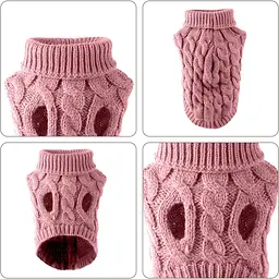 Светр для собак та котів EcoToys Pink S рожевий A: 22 см B: 30 см C: 22 см 6975 - мініатюра 4