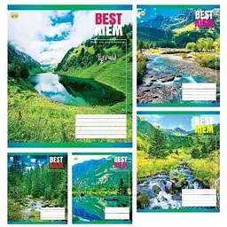 Зошит 24 арк. клітинка тверда обкладинка Природа (ТА51305)