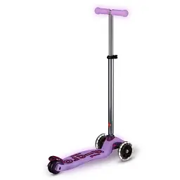Самокат Micro Maxi Deluxe Glow LED Сяйнисто-пурпуровий (MMD367) - мініатюра 5