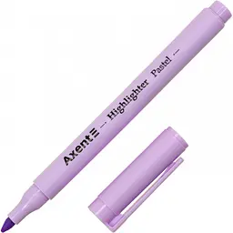 Текстмаркер Axent клиновидний Highlighter Pastel 2-4 мм лавандовий (12) (144) 2533-36-A - мініатюра 2