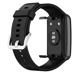 Силіконовий ремінець Primolux для смарт-годинника Huawei Watch Fit (TIA-B09) Black - мініатюра 3