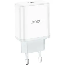 Мережевий зарядний пристрій Hoco C104A Stage PD20W White (6931474782892) [173047] - мініатюра 6