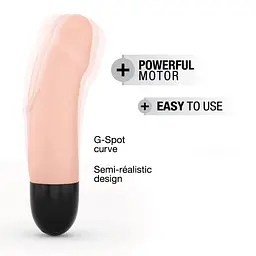 Вібратор Dorcel Real Vibration S Flesh 2.0, діаметр 3,7см, перезаряджається, для точки G - мініатюра 2