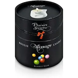 Масажна свічка Plaisirs Secrets Bubble Gum (80 мл) - мініатюра 3
