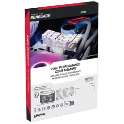 Модуль пам'яті для комп'ютера DDR5 32GB (2x16GB) 8000 MHz Renegade White Kingston Fury (ex.HyperX) (KF580C38RWK2-32) - мініатюра 6