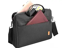 Сумка для ноутбука Wiwu Pioneer Shoulder Handbag для MacBook 16/15.4" Black [53718] - мініатюра 3