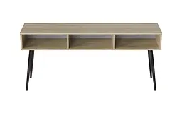 Тумба під телевізор Кентуккі Ferrum-decor 45x139x38 Чорний метал ДСП Дуб Сонома 16 мм (FRD-106730) - мініатюра 3