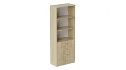 Шафа Анжело Ferrum-decor на 3 полиці з 4 ящиками 1900x700x380 ДСП Дуб Сонома 16 мм (FRD-105022) - мініатюра 3