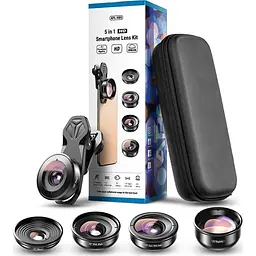 Набір об'єктивів для телефону Apexel 5 in 1 Phone Lens Kit [APL-HB5] [94572] - мініатюра 5