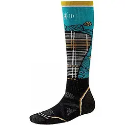 Шкарпетки Smart Wool Wm's PhD Ski Medium Pattern SW268 Black/Capri S (1033-SW SW268.716-S)