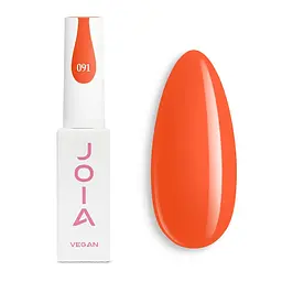 Гель-лак для нігтів неоновий помаранчевий 091 емаль JOIA vegan 6 мл