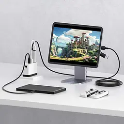 Зовнішня карта відеозахоплення (кабель) Xiaomi HAGiBiS HDMI на USB / Type-C 1080P@60fps 100W PD (UHC10) - мініатюра 5