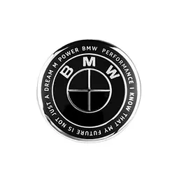 Емблема керма Bmw 45мм Чорна з написом "I KNOW THAT MY FUTURE IS NOT JUST A DREAM" OEM 51148132375