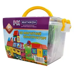 Конструктор Магнікон 84 деталі Plastic box (МK-84) - мініатюра 2