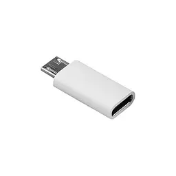 Перехідник Lapara Micro USB Male to USB 3.1 Type-C Female white (LA-MaleMicroUSB-TypeC-Female white)