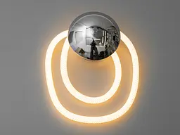 Світильник настінний LED Diasha 9605-CH Шланг, 16Вт, 880лм, хром, для кухні, офісу, ванної - мініатюра 2