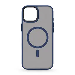 Чехол для Apple iPhone 15 Plus, Uniq MagCase, синий, противоударный, панель-накладка с MagSafe, ударопрочный TPU+PC, с магнитом MagSafe, поддержка полноценной беспроводной зарядки, ArmorStandart (ARM75301)