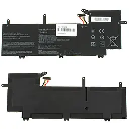 Батарея для ноутбука Asus C31N1704 (ZenBook Flip: UX561UD series) 11.55V 4550mAh 52Wh Чорний - мініатюра 2