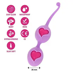 Вагінальні кульки FeelzToys Desi Love Balls, 16 см, фіолетовий - мініатюра 2