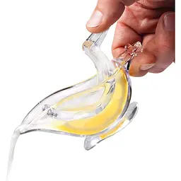 Соковижималка ручна Birdie Juicer Manual juicer сквізер, прес для шматочків лимона, лайма, часточок цитрусових, Transparent - мініатюра 5