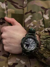 Наручний годинник чоловічий з компасом Besta Military Темно-зелений (2898) - мініатюра 5