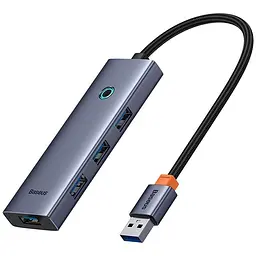 Хаб-адаптер Baseus UltraJoy Series 4-Port Hub AIR - Usb-A to 4xUsb3.0 (B0005280A813-02) - мініатюра 3